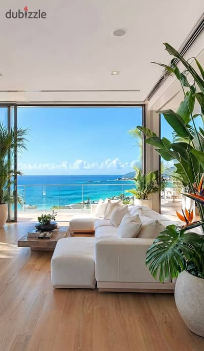 Fully finished chalet with air conditioning and furniture at the lowest price for sale directly on the sea in a prime location in Marina 5 New Alamein
