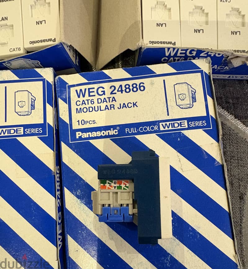 Panasonic Wev 24886 Cat6 Data MoDUlar Jack 3