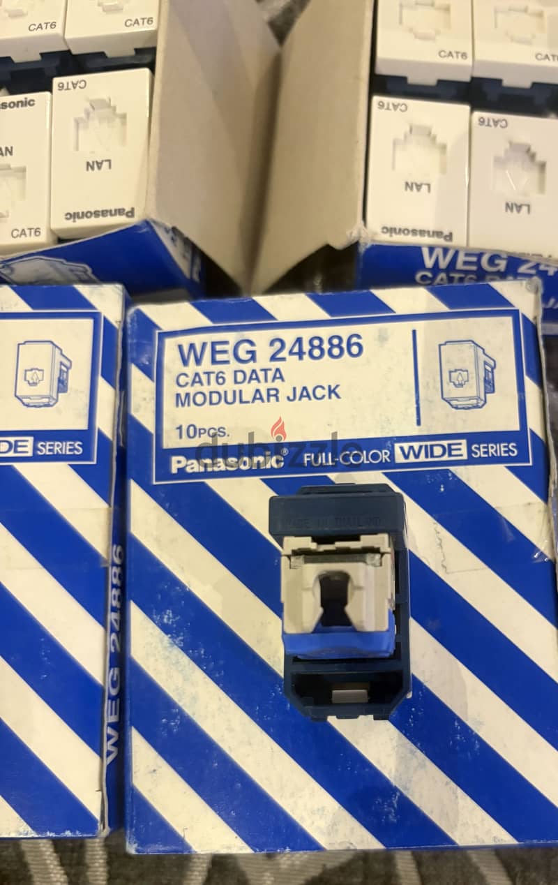 Panasonic Wev 24886 Cat6 Data MoDUlar Jack 6