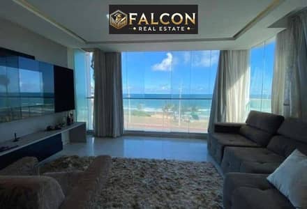 امتلك شاليه بفيو مباشر على البحر fully finshed  للبيع من هايد بارك فى سى شور sea shore الساحل الشمالى بالقرب من طريق الفوكا ودقائق من سيلفر ساندس