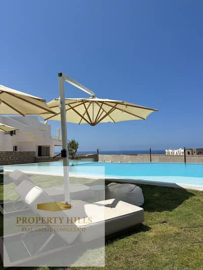 Latest chalet finished at the lowest price with a down payment of only one million pounds, double view in Ras El Hikma Bay on the Dabaa Road next to La Vista village with installment options