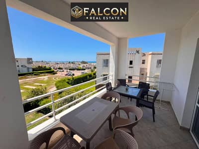 Chalet fulll sea view fully finished and furnished in sidi abdelrhman amwaj with acs full sea view and pool view