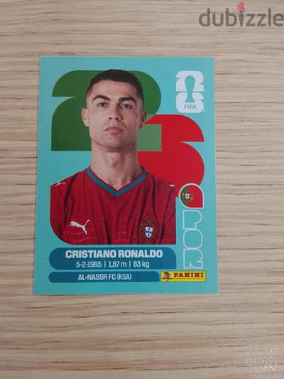 panini world cup sticker from 2026