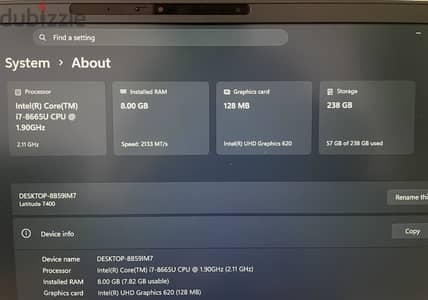 Dell Latitude 7400 Touch