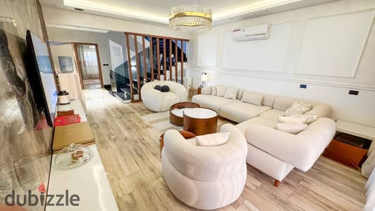 Villa Standard Illon for sale in Madinaty - Super Lux - Swimming pool - Model K - Fully furnished and equipped - The highest distinction and hotel finishing completely