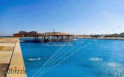Ground Floor Furnished Chalet with Private Garden, Sea & Pool View | La Jolie Marina Ain Sokhna