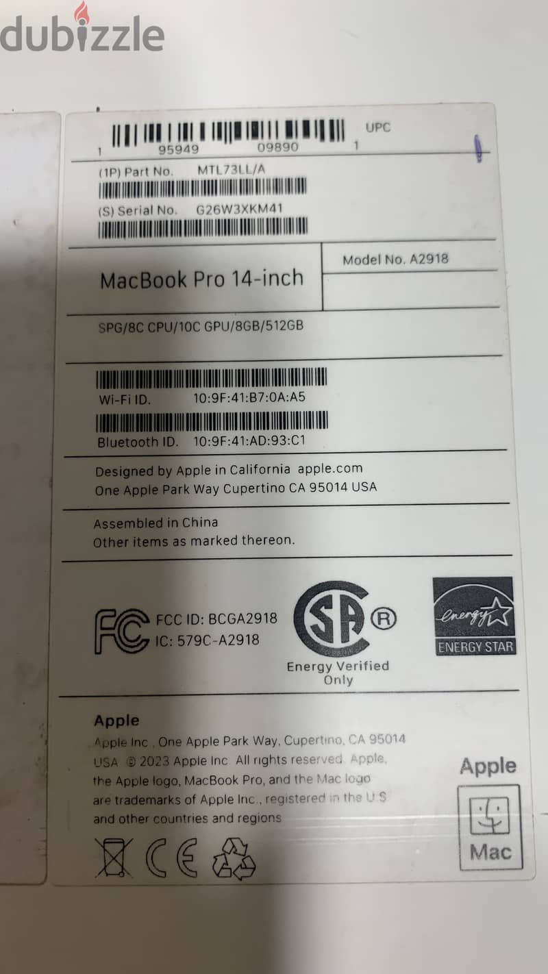 MacBook pro 14-inch M3 2