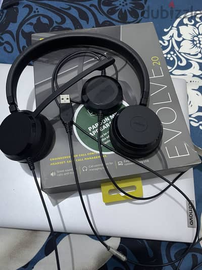سماعة يو اس بي هيدسيت جابرا  ايفولف ٢٠ - jabra evolve 20 usb headset
