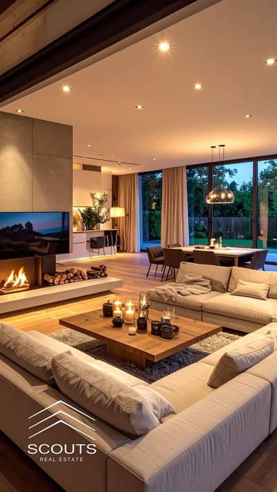 With a 50% discount and installments up to 12 years, a villa is for sale in New Cairo with a landscape view in Sarai Compound, next to Madinaty, near