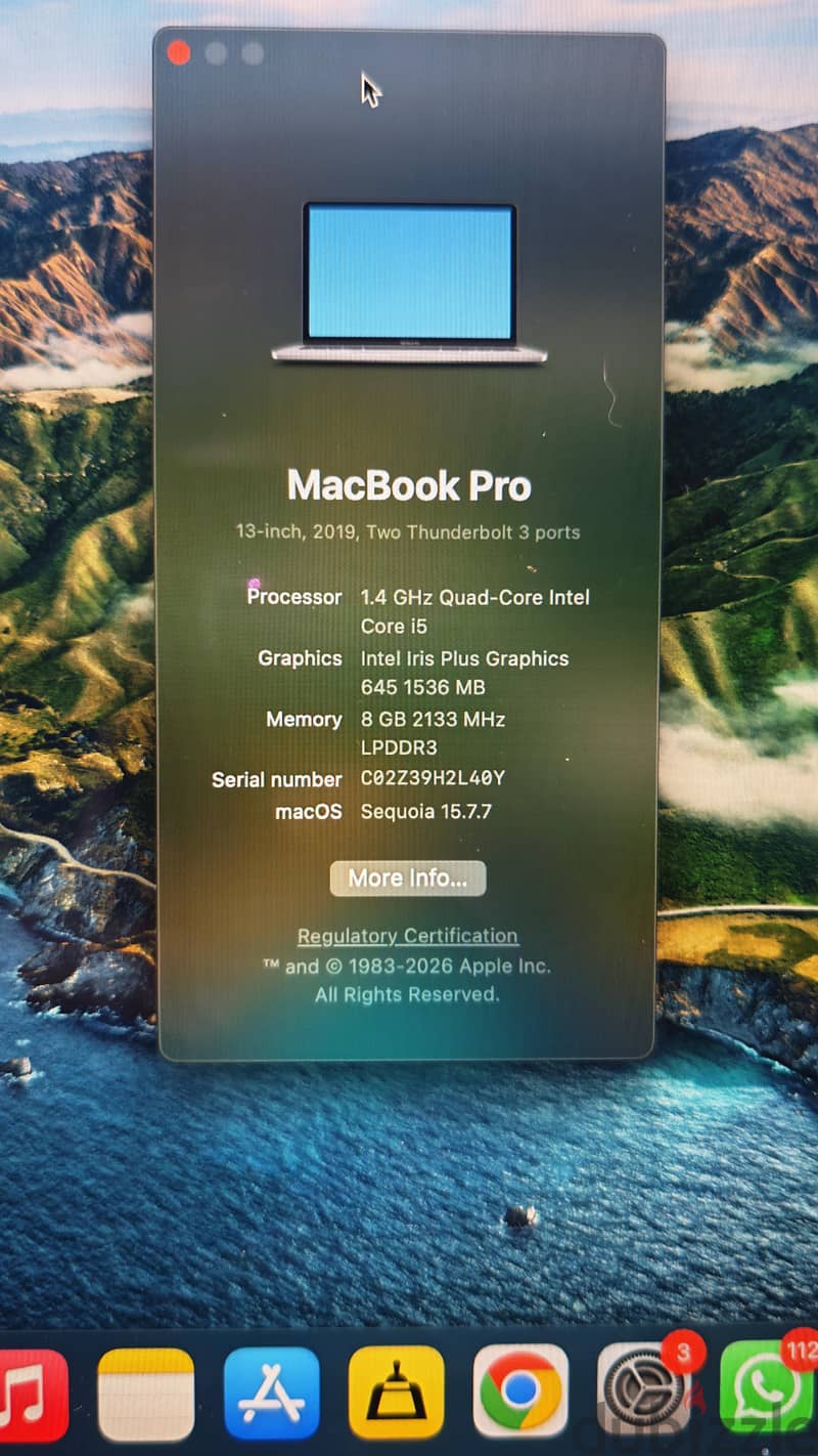 Macbook Pro 2019 touch bar 3