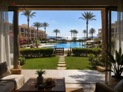 Chalet 100 meters with a 143-meter garden, super luxe finishing, delivery in 6 months, sea view, and swimming pool with a 25% down payment Chalet 100 meters with a 143-meter garden, super luxe finishing, delivery in 6 months, sea view, and swimming pool with a 25% down payment