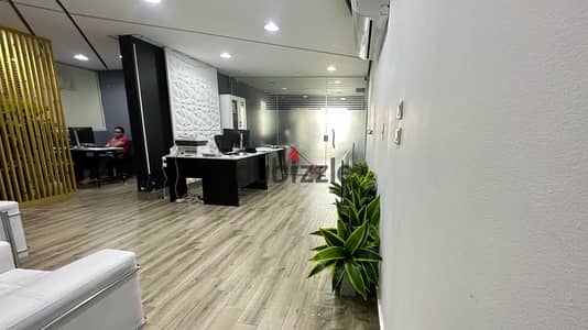 Unique administrative headquarters 220m air-conditioned for rent in the strongest location on the Maadi ring road directly