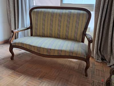 classic sofa with 2 matching armchairs