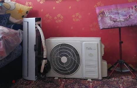 تكييف جينرال ياباني واحد ونص حصان بارد ساخن انفيرتر