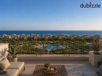 Delivery within 6 months of a two-bedroom chalet with a roof in Ain Sokhna, sea view and pool with full privacy, furnished Delivery within 6 months of a two-bedroom chalet with a roof in Ain Sokhna, sea view and pool with full privacy, furnished