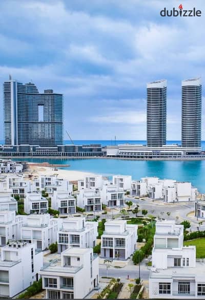 بنتهاوس متشطب بالكامل بالتكييفات والمطبخ صف أول أوبن فيو على البحر في أبراج العلمين الجديدة Alamein Towers