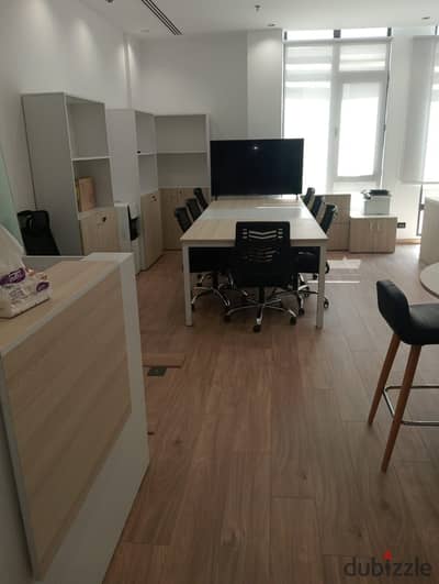 Unique administrative headquarters 78m complete finishing for rent in the middle of the largest companies in District 5, Fifth Settlement