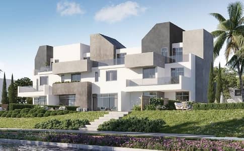 twin house for sale 246m at Rivers tatweer misr at new zayed beside dejoya and lugar and hills of one and jirian and elora and solana west