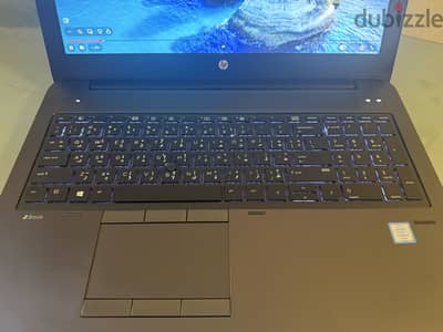 لاب توب hp zbook i7 HQ الجيل السادس للشغل والألعاب