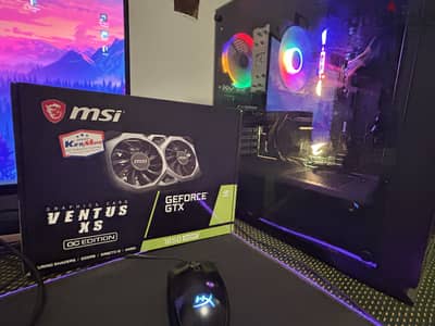 كارت شاشه GTX 1650 SUPER DDR6 (4 GB) بحاله فوق الممتاز و معاه كل حاجته