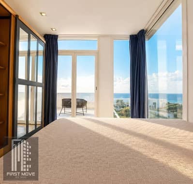 بخصم 35% شاليه تشطيب سوبر لوكس lagoon view فى الساحل الشمالى بمنطقة راس الحكمة فى كالى كوست بجوار المراسم
