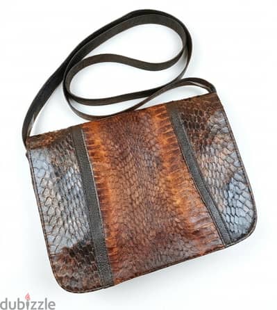 شنطة كلاتش فينتيج أصلية من جلد ثعبان طبيعي (بايثون) vintage_bag