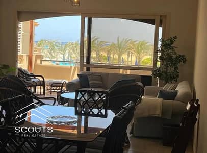 Chalet for sale double view on the sea and pool in La Vista 6 Ain Sokhna village, next to Porto Sokhna, Telal and Monte Galala.