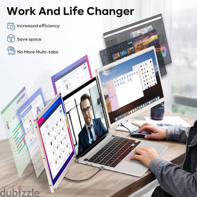 V2Com S6 15.6″ Triple Laptop Screen Extender
