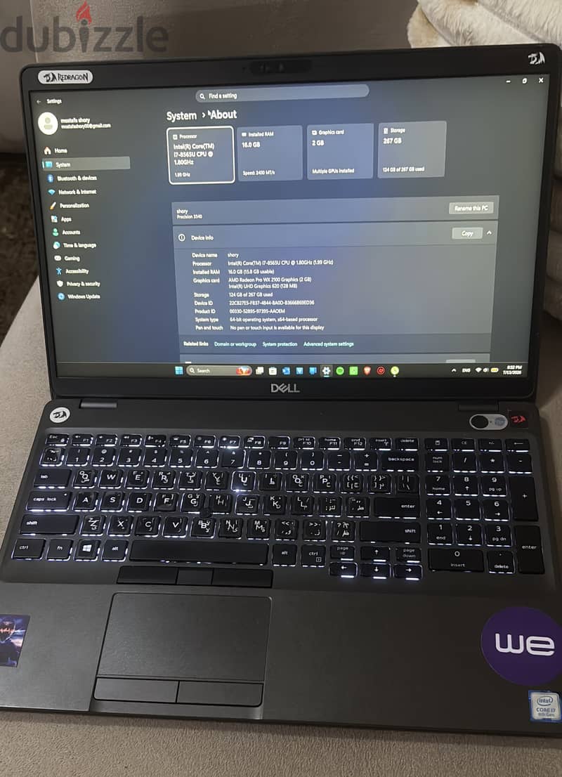 Dell precision 3540 8