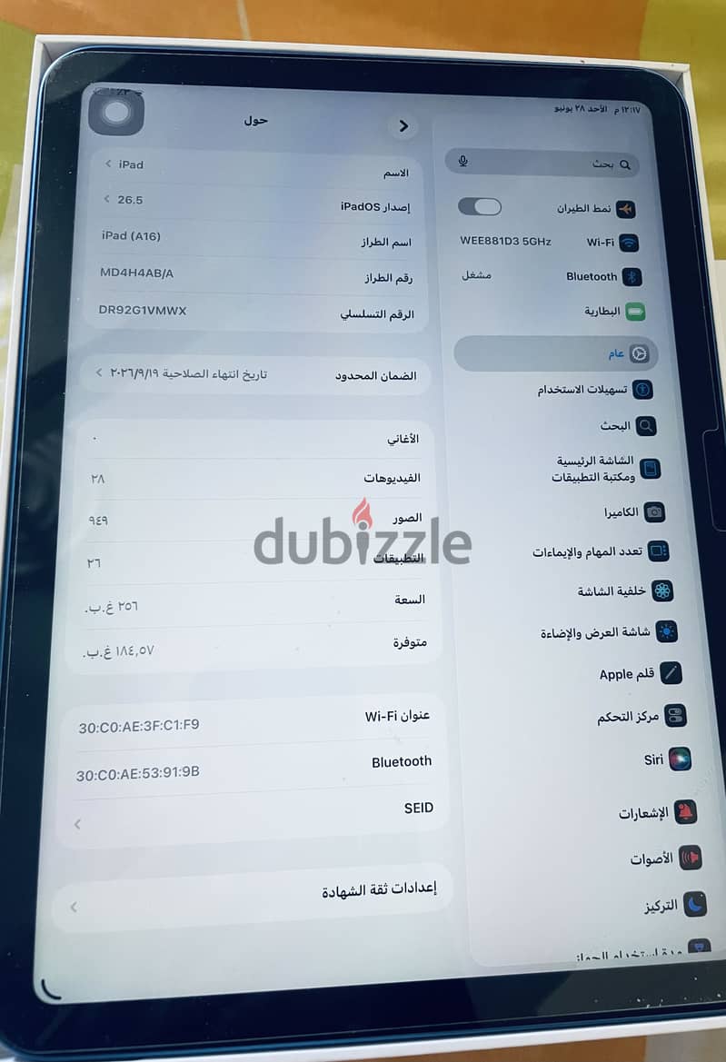 iPad A16 256 GB 2