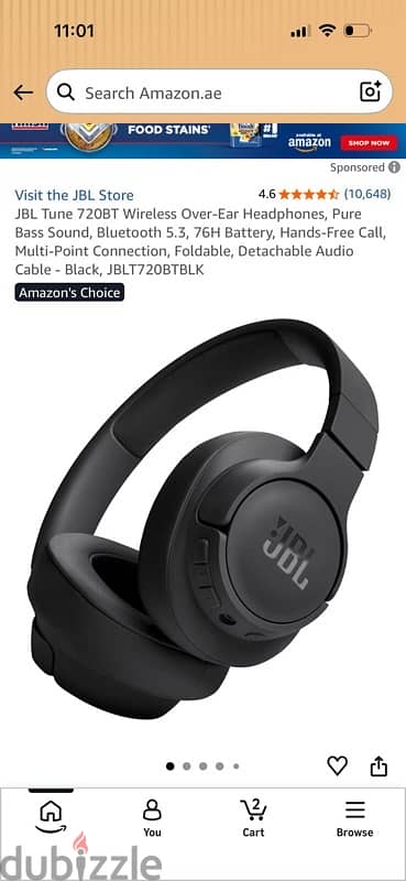 JBL 720 BT HEADPHONES