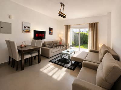 Chalet 1 bedroom in Amwaj with garden can fit 4 adults, 3rd row sea