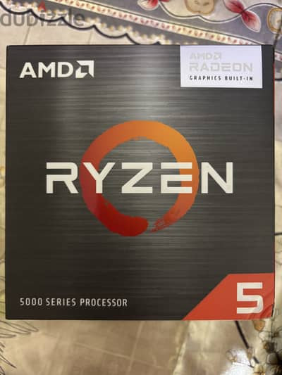 معالج Ryzen 5 5600g بحاله ممتازه الكولر الاصلي+العلبه