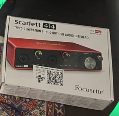Focusrite Scarlett 4i4 3rd Gen- Sound Card - Audio Interface