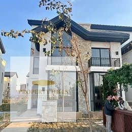 For sale, a villa ready for immediate delivery, inspection, and residence in the Mark Garden compound next to Mountain View, Fifth Settlement.