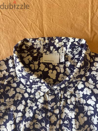 XXXL Slim Fit navy floral shirt - good condition