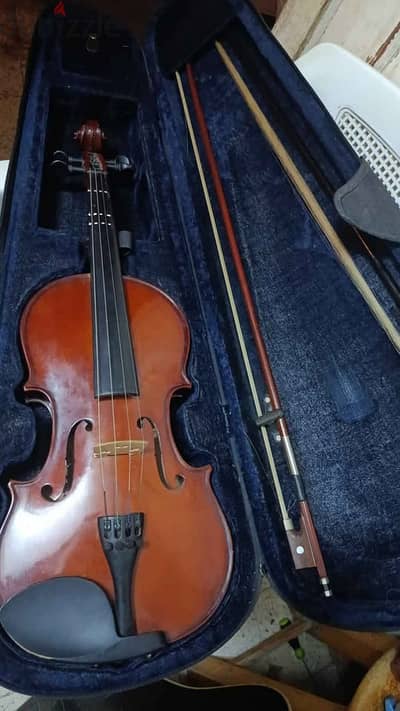 كمانجة فتنس مقاس 4/4 معة 2 قوس violin fitness
