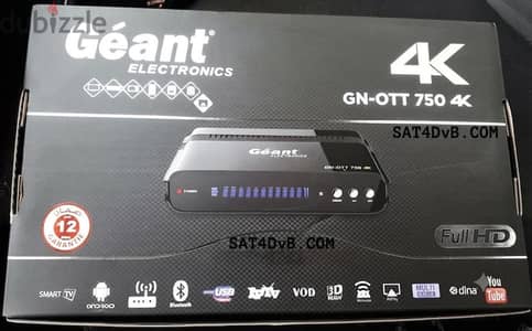 Geant 750 4k android with box