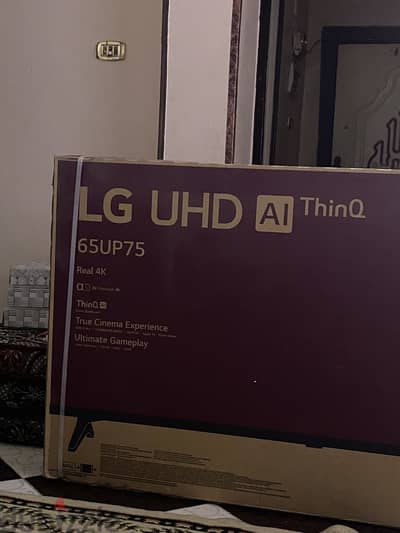 للبيع شاشه LG UHD AI ThinQ مقاس 65 بوصة