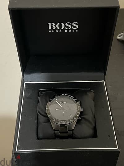 BOSS Men's Chronograph Quartz Watch Black Ion Plated