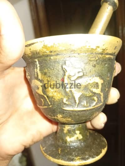 هون نحاس عثماني انتیک اصلي 19th Century وزن 1.015 كجم