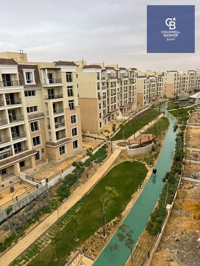 Apartment for sale in Sarai compound, directly on the Suez Road, adjacent to Madinaty, in a prime location in the future.