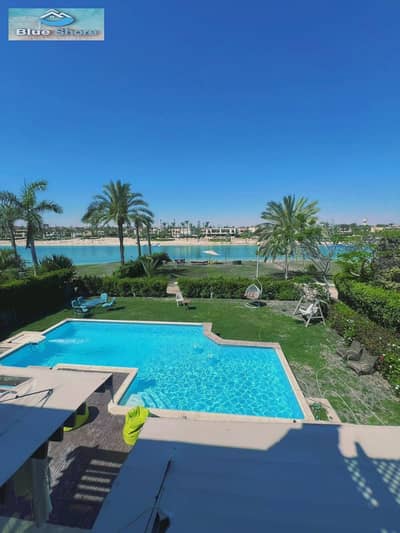 Villa for rent in the North Coast, Marina 5, first row on the lake, area 420m