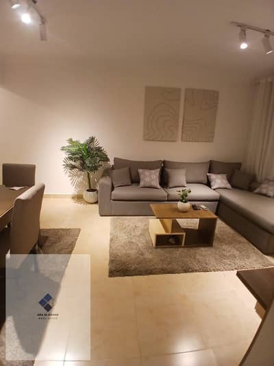  شقة للإيجار بمدينتي 74 م² غرفتان نوم Garden View مكيفة بالكامل أمام الخدمات الدور الأول غاز طبيعي ثاني سكن جاهزة للسكن موقع مميز جدًا تهوية ممتازة