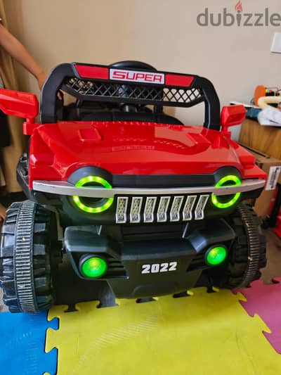 Red Kids Electric Jeep Car - Great Condition (With Remote & Charger)