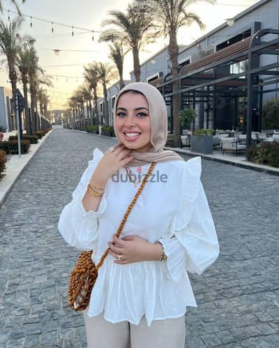 بلوزة كرينكل قطن