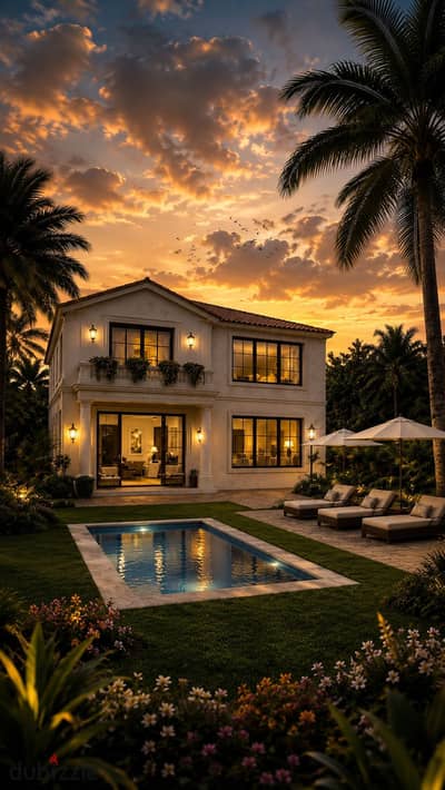 Standalone Villa with a Private Garden for Sale in the Heart of Sheikh Zayed with Only EGP 650,000 Down Payment Inside a Villas Only Compound with Ins