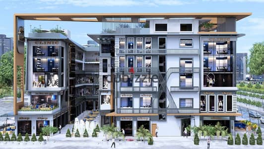 Commercial Shop for Sale – Ground Floor 18 sqm indoor + 20 sqm outdoor – Rakaz El Shorouk 3 Mall  Prime location at the mall entrance, featuring two