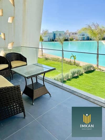 شالية 110م فاخر علي المارينا صف أول للبيع متشطب وبالتقسيط في قرية سولت الساحل الشمالي solt north coast