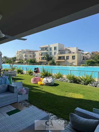 Chalet for sale in Marassi, Sidi Abdel Rahman (Resale). Fully finished, including kitchen and air conditioning. Features a 115m² garden and a distinct